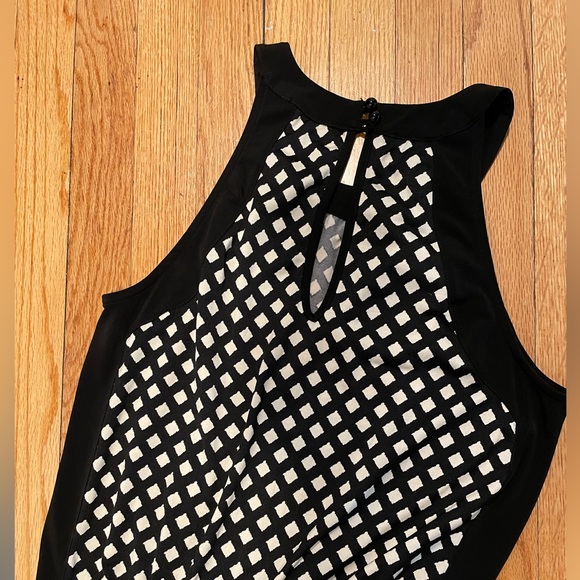 I.N. San Francisco Black and White High-Neck Tank Too Jumpsuit - Size M - Picture 5 of 6